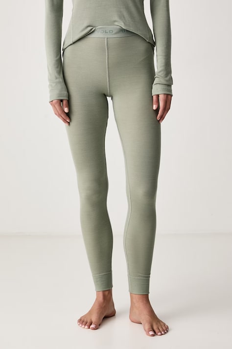 Devold Legginsy funkcyjne damskie wełniane Adventure Merino zielone PDGO.245.110.C