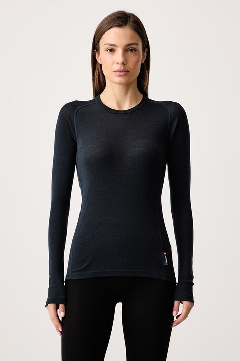 Devold Longsleeve funkcyjny damski z wełny merino Adventure Merino granatowy PDGO.245.228.B