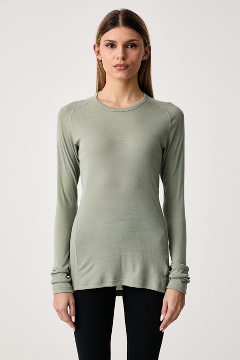 Devold Longsleeve funkcyjny damski z wełny merino Adventure Merino zielony PDGO.245.228.B