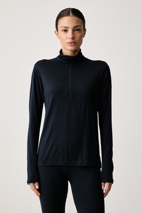 Devold Longsleeve funkcyjny damski z wełny merino Breeze Plus Merino granatowy PDGO.183.244.B