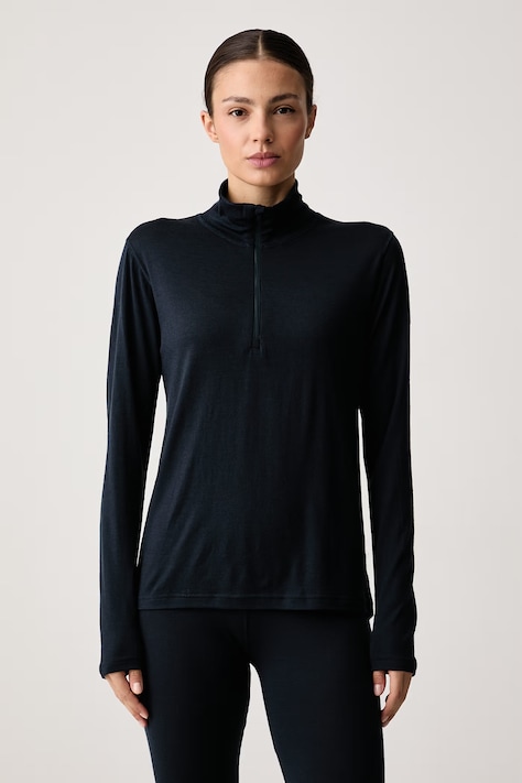 Devold Longsleeve funkcyjny damski z wełny merino Breeze Plus Merino granatowy PDGO.183.244.B