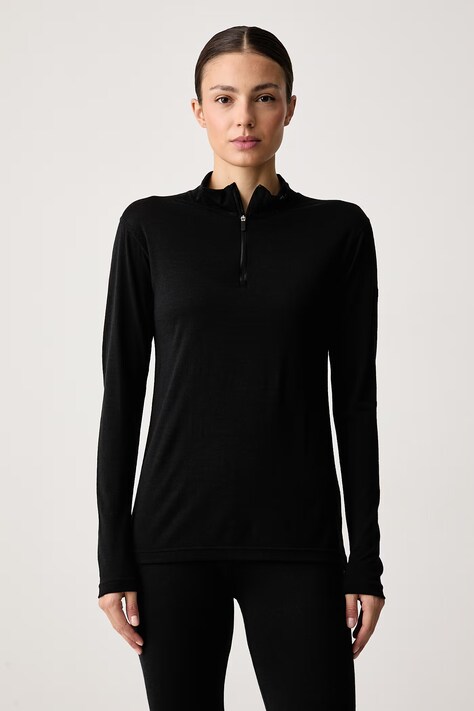 Devold Longsleeve funkcyjny damski wełniany Breeze Merino czarny PDGO.180.246.A