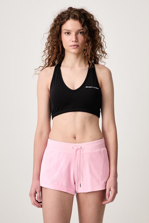 Sporty & Rich Bold Logo biustonosz sportowy czarny TO03688315BA01