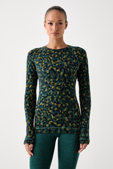 Smartwool Longsleeve funkcyjny damski z wełny merino turkusowy SW016370R371