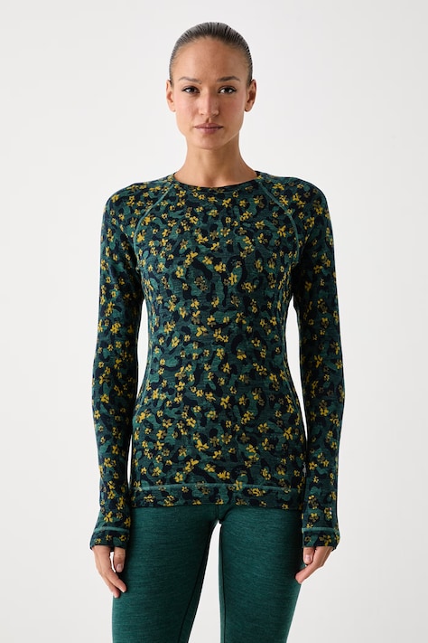 Smartwool Longsleeve funkcyjny damski z wełny merino turkusowy SW016370R371