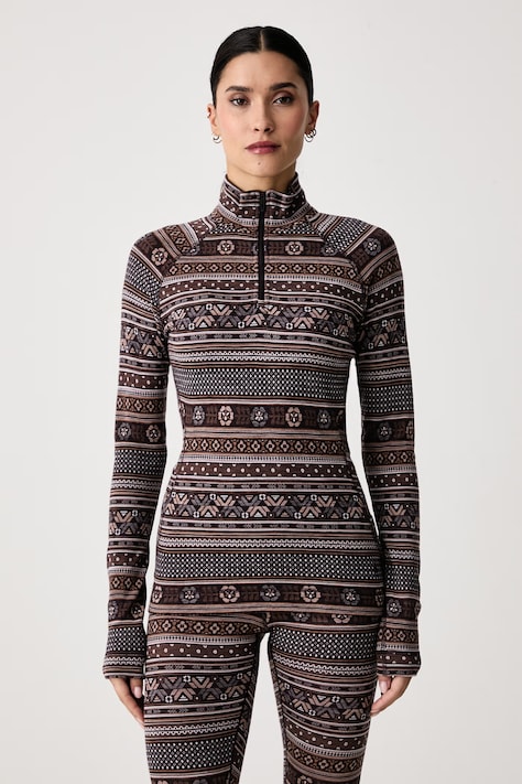 Smartwool Longsleeve termoaktywny damski z wełny merino brązowy SW002829R351