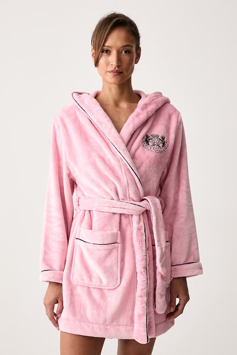 Juicy Couture Халат дамски LOTTLE CREST PLUSH розов JCYRB226857