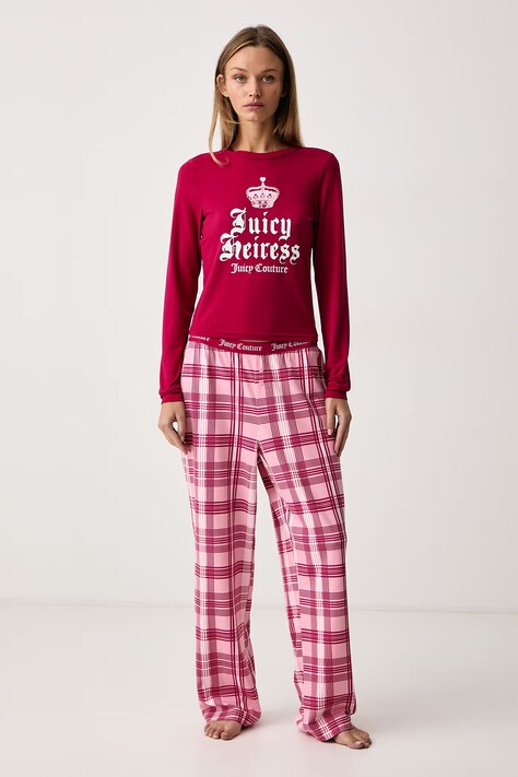 Juicy Couture Nočná košeľa dámska HEIRESS SET červená JCYPJ226854