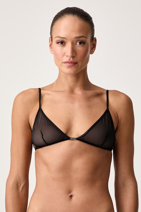 MM6 Maison Margiela Biustonosz trójkątny czarny MKR080100