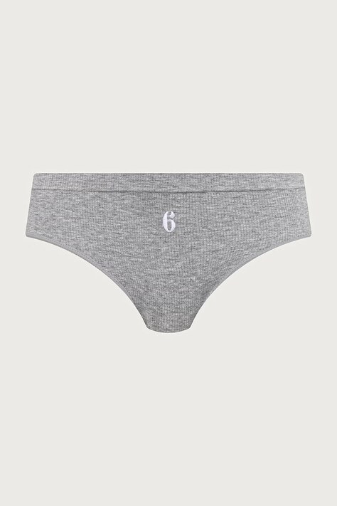 MM6 Maison Margiela Figi damskie z bawełną szare MKL740050