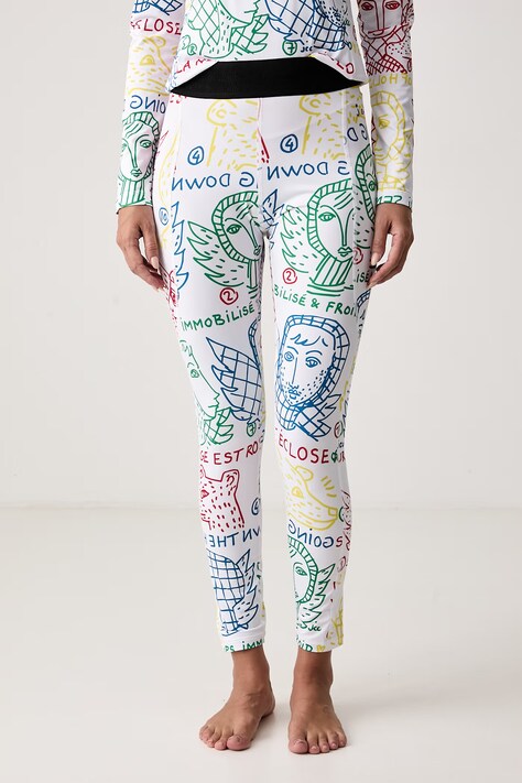 Rossignol Legginsy funkcyjne damskie JCC multicolor RLPWU02