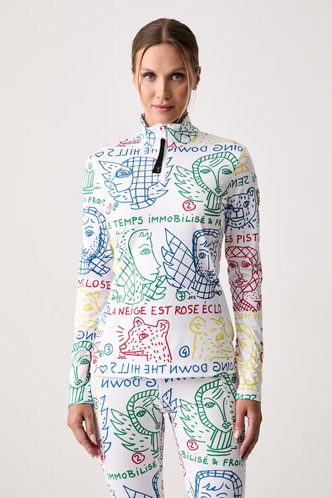 Rossignol Longsleeve funkcyjny damski JCC multicolor RLPWL08