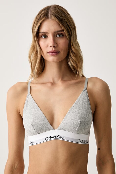 Calvin Klein Underwear Biustonosz z bawełną szary LV00QF8508
