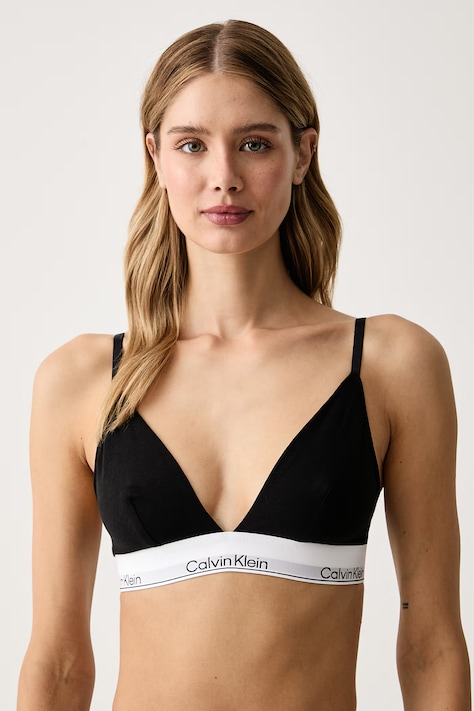 Calvin Klein Underwear Biustonosz z bawełną czarny LV00QF8508