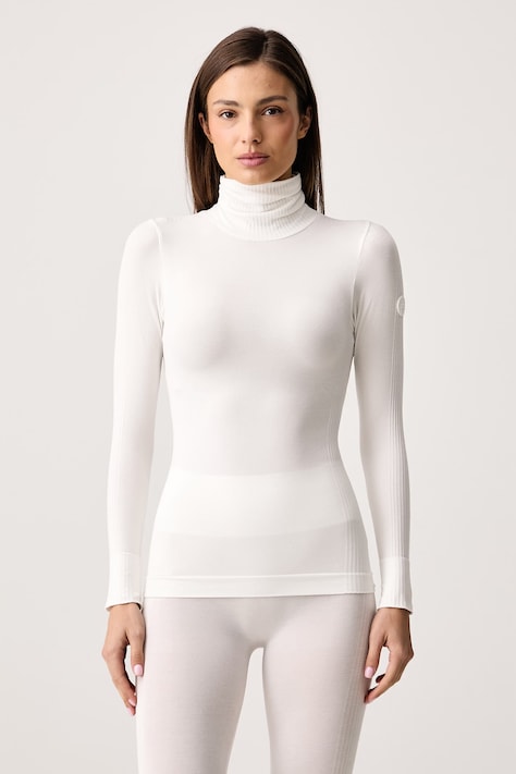 Fusalp Longsleeve funkcyjny damski z dodatkiem kaszmiru ALISIER II biały Y1206