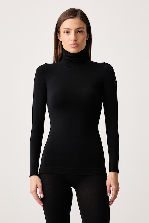 Fusalp Longsleeve funkcyjny damski z dodatkiem kaszmiru ALISIER II czarny Y1206