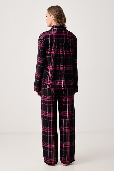 HUGO роздільна піжама жіноча з бавовною FLANNEL GIFT-SET — AW26-BIDYME, рожевий — фото 4