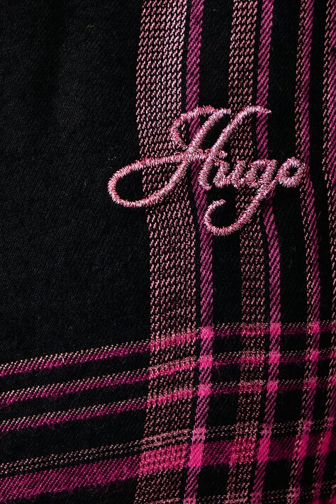 HUGO роздільна піжама жіноча з бавовною FLANNEL GIFT-SET — AW26-BIDYME, рожевий — фото 6