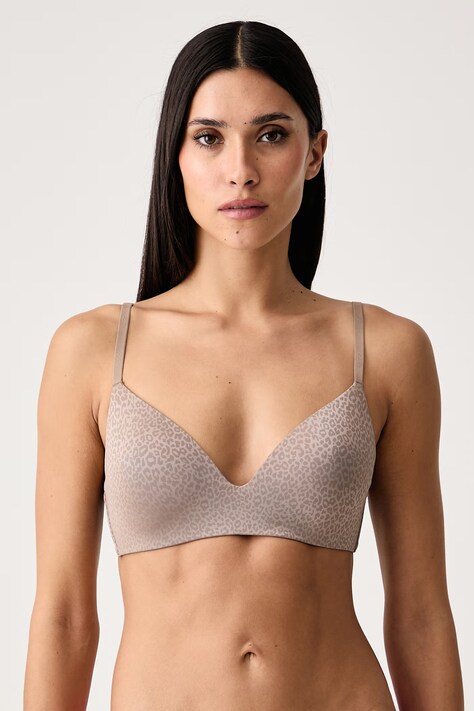 HUGO Biustonosz bezszwowy SHADOW BRALETTE PAD beżowy 50566798