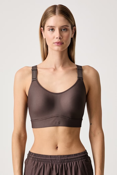 Under Armour Biustonosz sportowy Infinity brązowy 1384123.201