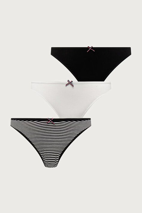 Tommy Hilfiger brazilke za žene 3-pack crne UW0UW06665