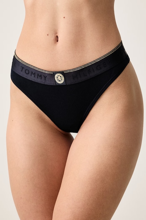 Tommy Hilfiger Tange za žene s pamukom mornarsko plave UW0UW06678