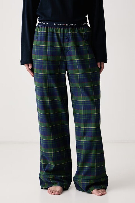 Tommy Hilfiger Spodnji del pižame ženski bombažen mornarsko moder UW0UW06597