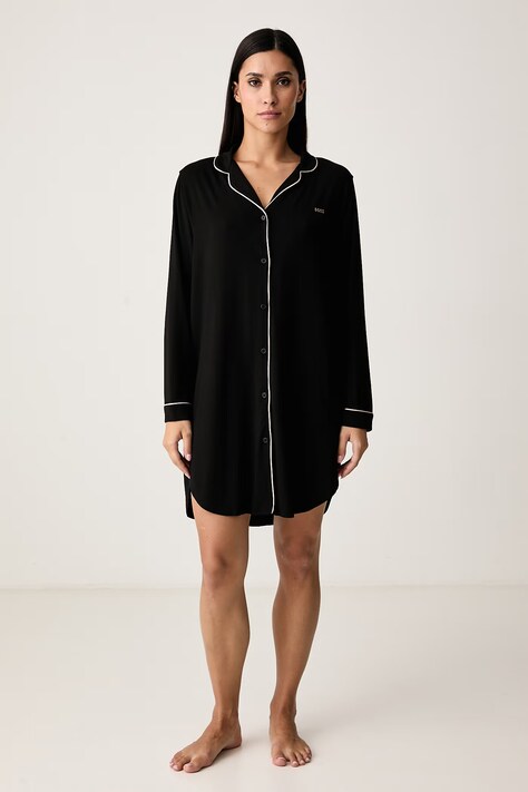 BOSS Spavaćica za žene s modalom Dreamline_Sleepshirt crna 50570983