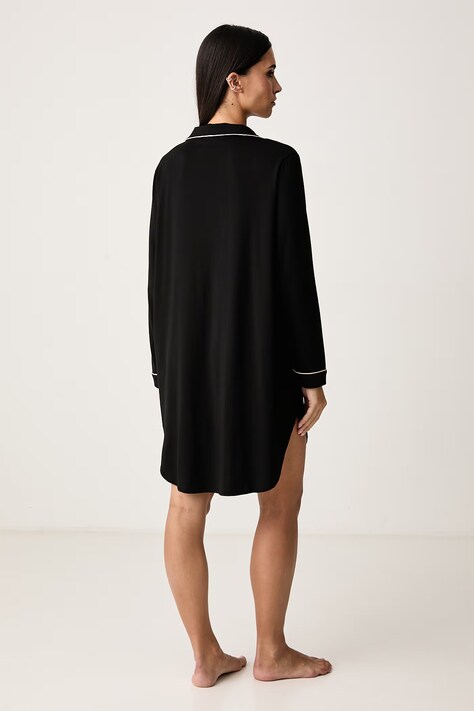 BOSS Spavaćica za žene s modalom Dreamline_Sleepshirt crna 50570983