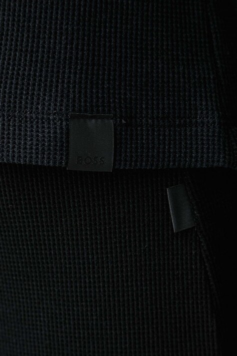 BOSS піжамний лонгслів жіночий з модалем Cosy Waffle_LS-Shirt — AW26-BIDYOT, чорний — фото 5