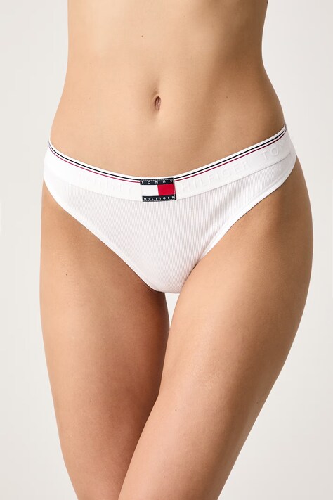 Tommy Hilfiger Στρινγκ γυναικεία με βαμβάκι λευκά UW0UW06701