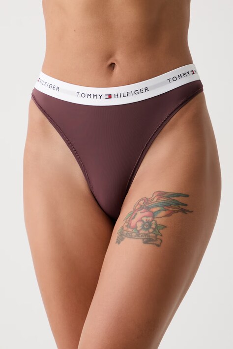 Tommy Hilfiger stringi damskie brązowe UW0UW06636