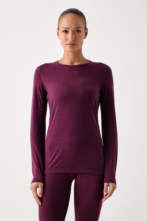 Icebreaker Longsleeve funkcyjny damski z wełny merino 200 Oasis fioletowy IB1043750PB1