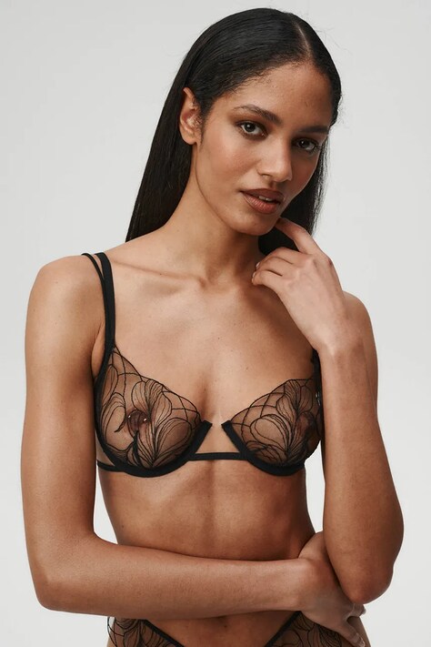 Undress Code grudnjak s čipkom Hypnotic crni 1328