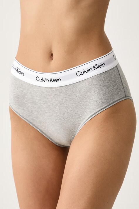 Calvin Klein Underwear Nohavičky dámske s bavlnou sivé LV00QF8991