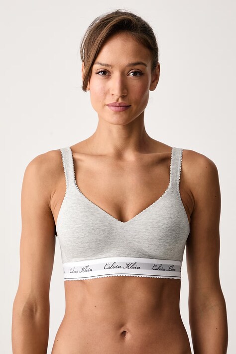 Calvin Klein Underwear Biustonosz trójkątny szary LV00QF9071