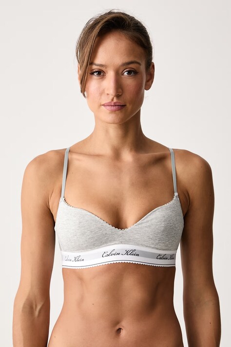 Calvin Klein Underwear Biustonosz trójkątny szary LV00QF9070