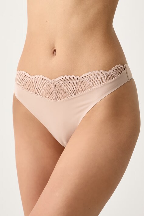 Calvin Klein Underwear Tangice ženske bež LV00QF8968