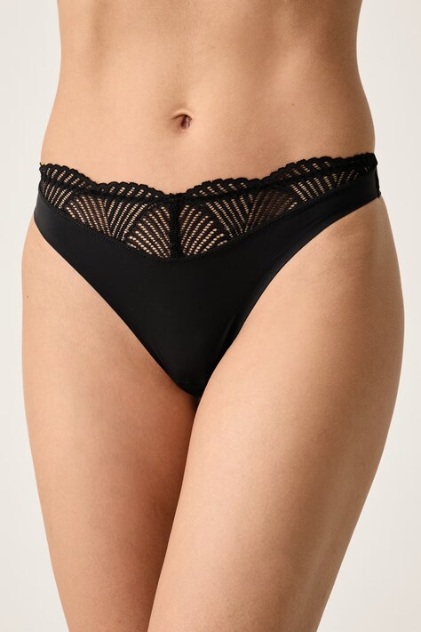 Calvin Klein Underwear Tangá dámske čierne LV00QF8968