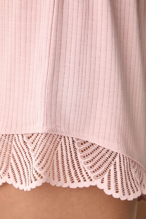 Calvin Klein Underwear Kratke hlače za spavanje ženske s modalom roze LV00QS7620