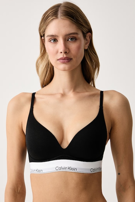 Calvin Klein Underwear Trojuholníková podprsenka s bavlnou čierna LV00QF8992