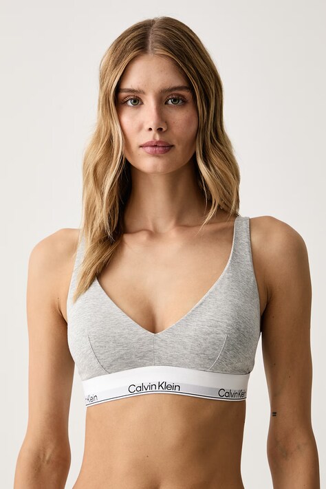 Calvin Klein Underwear Trojuholníková podprsenka s modalom sivá LV00QF8990