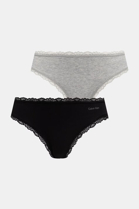 Calvin Klein Underwear figi damskie 2-pack szare LV00QF9125