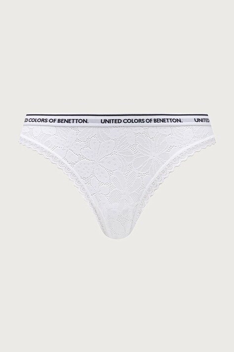 United Colors of Benetton Stringi damskie 2-pack białe 39J61S036