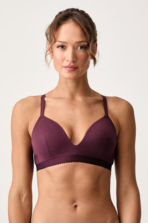 United Colors of Benetton Z bawełną bordowy 3G681R02G