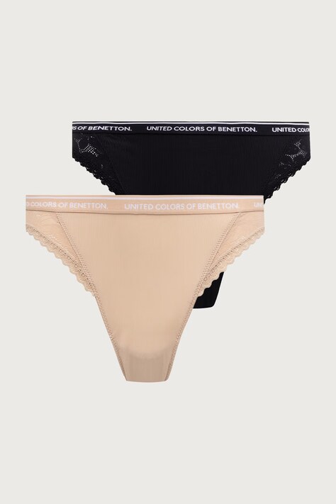 United Colors of Benetton Figi damskie czarne 3XGK1S037
