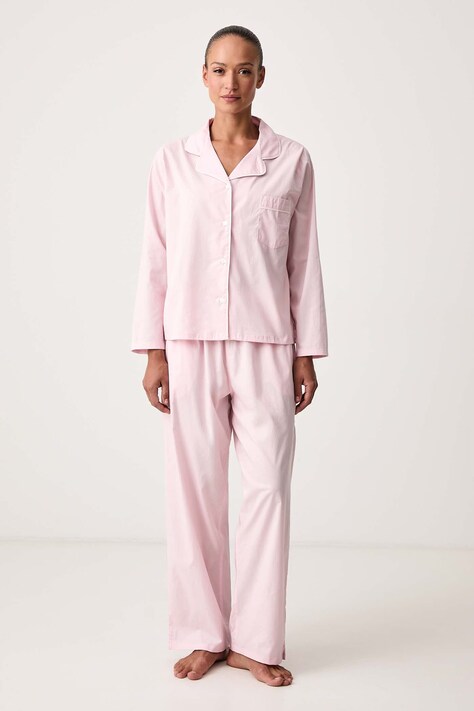 United Colors of Benetton Dvoudílné pyžamo dámské bavlněné růžové 47QP3P015