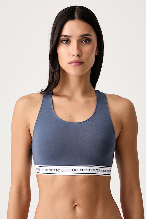 United Colors of Benetton Σουτιέν βαμβάκι με ελαστάν μπλε 3G681R02F