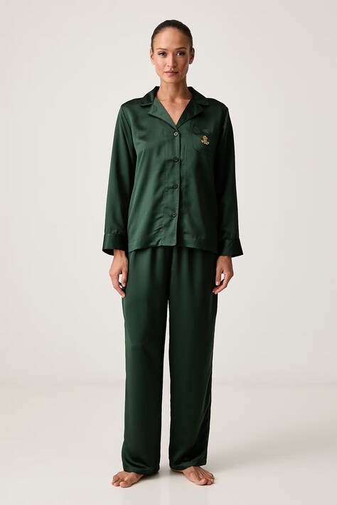 Lauren Ralph Lauren Piżama dwuczęściowa damska zielona ILN92556