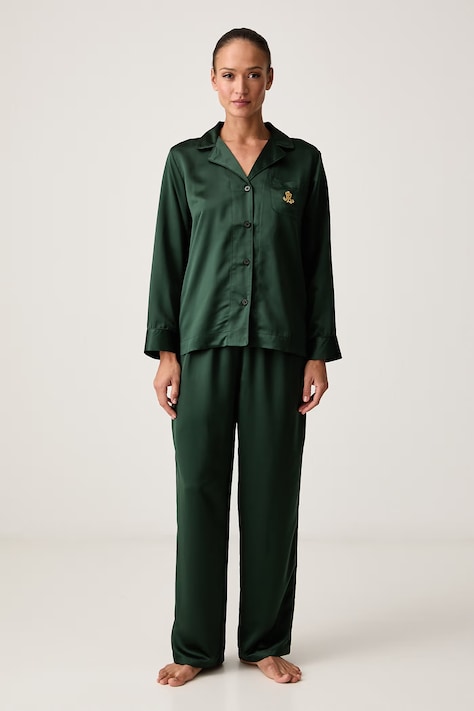 Lauren Ralph Lauren Dvoudílné pyžamo dámské zelené ILN92556
